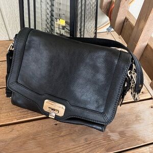 Cole Haan Jenna Valise black leather crossbody bag